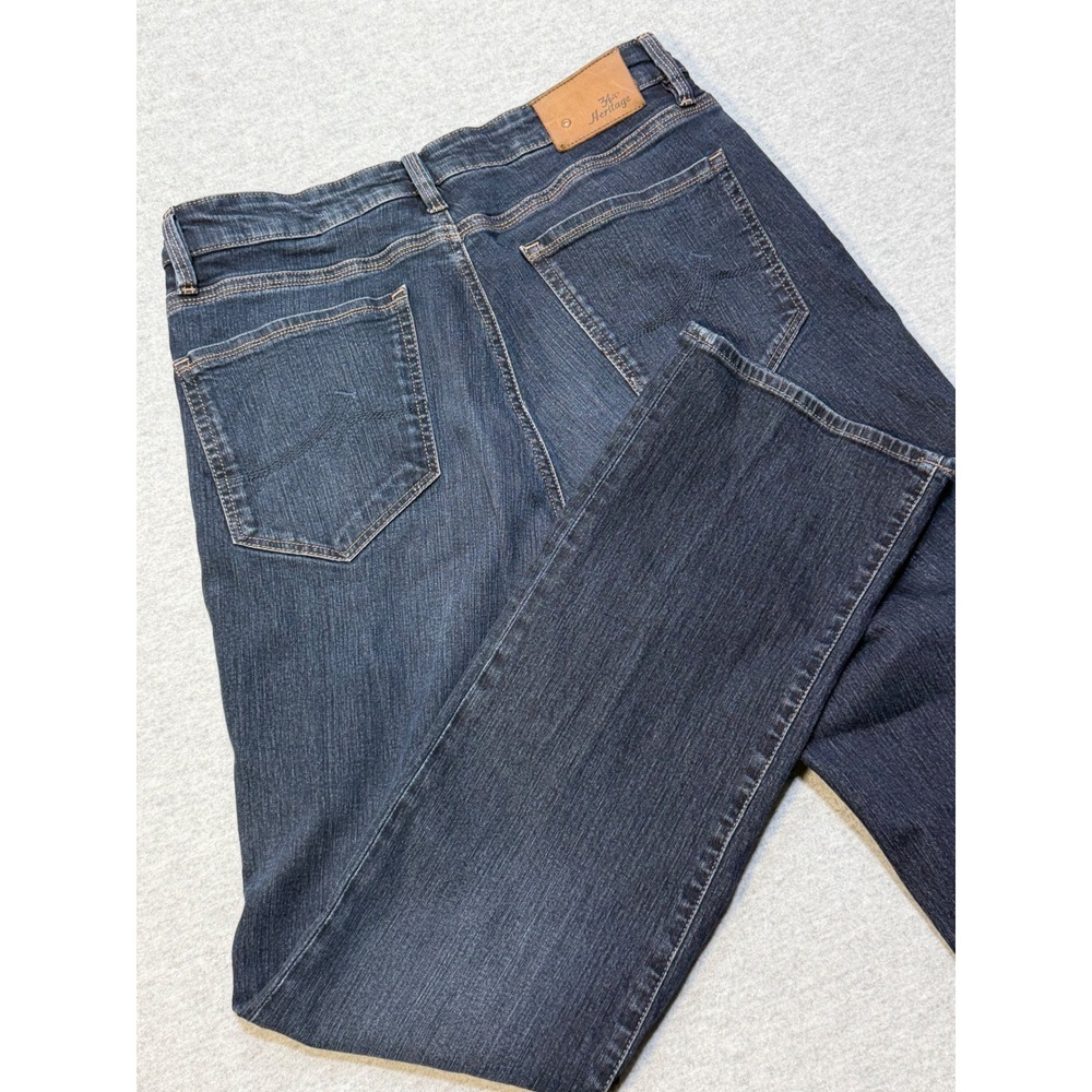 34 Heritage Charisma Comfort Rise Classic Straight Leg Jeans Dark Wash 34x34